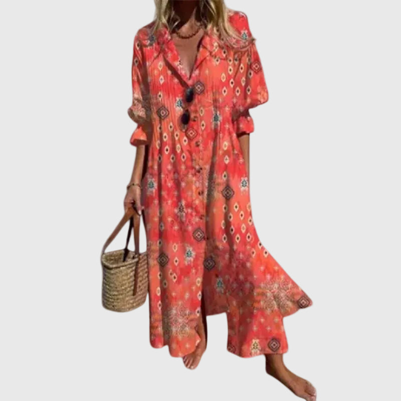 Zariah | Robe longue élégante de style bohème