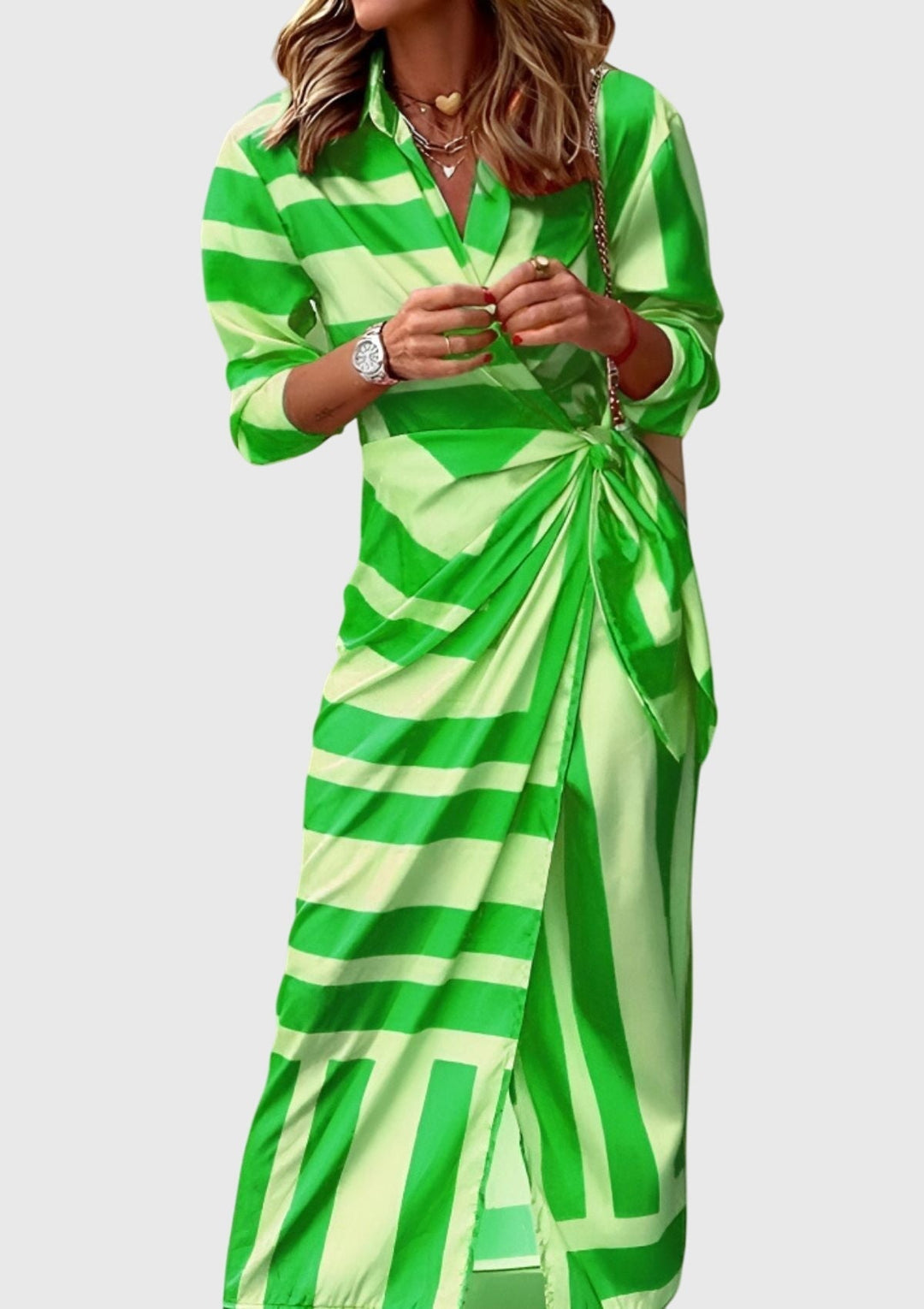 Everly™ | Robe Portefeuille Élégante Imprimée