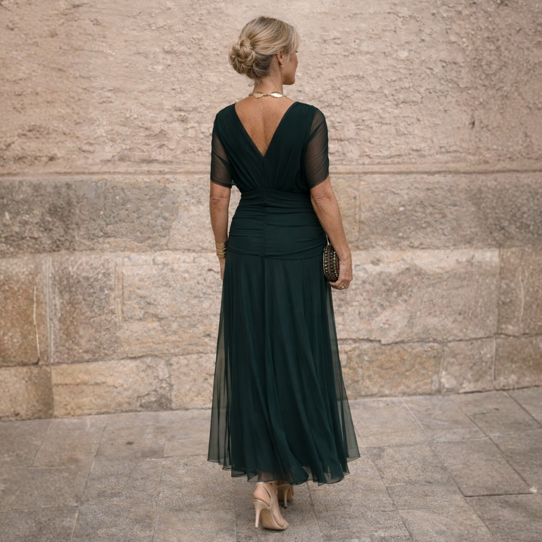 Mikaela | Robe Longue Épaules Dénudées