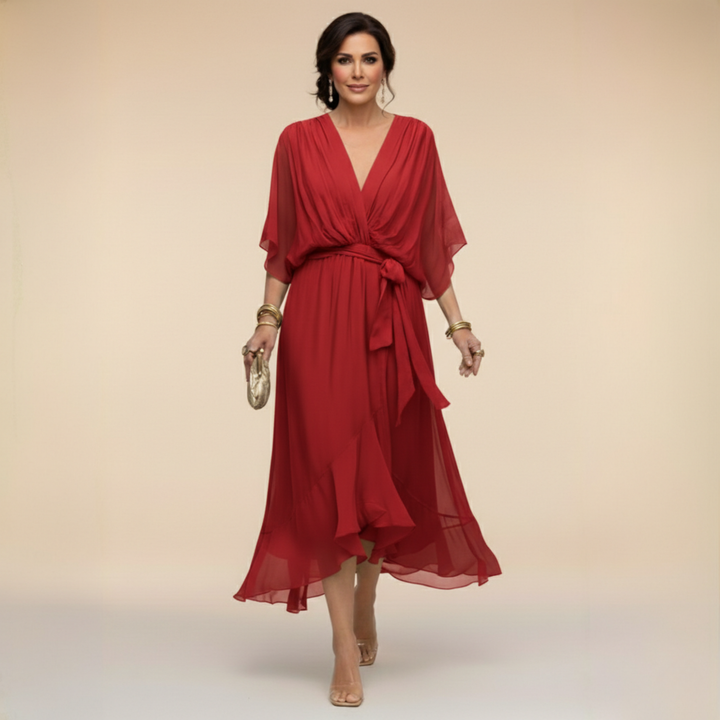 La Robe Monica à Col en V