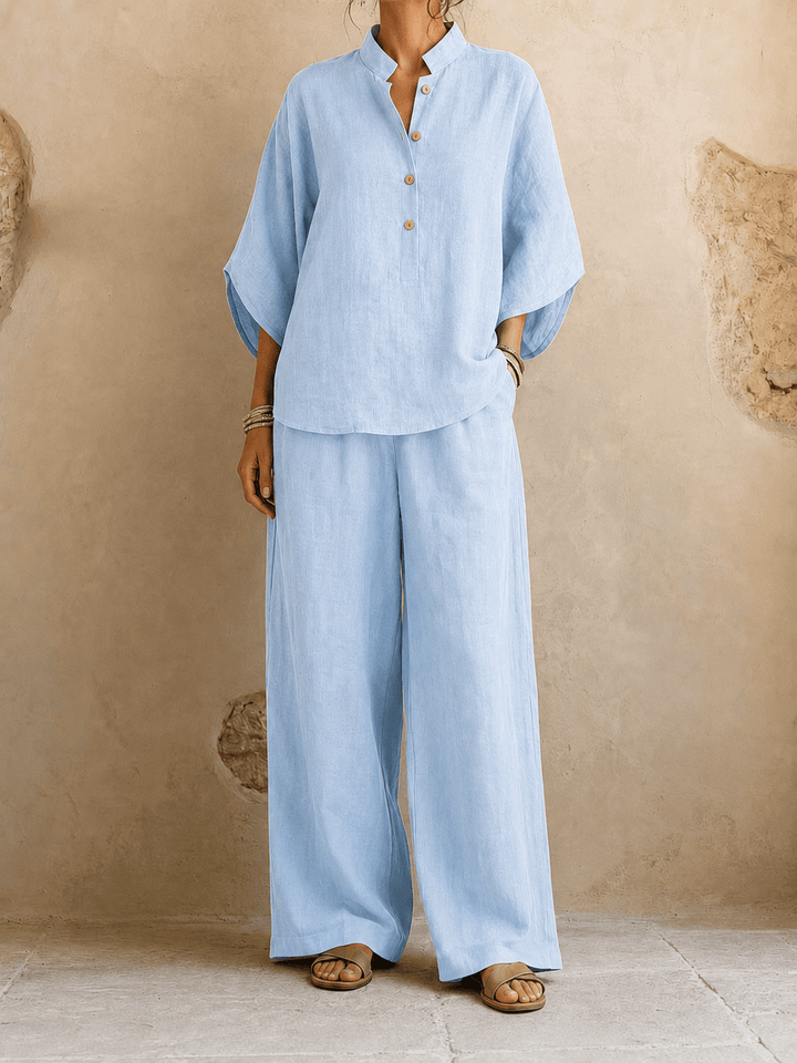 Maribel | Manches Chauve-Souris et Pantalon Large