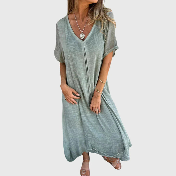 Clara | Robe Légère Élégante Col en V