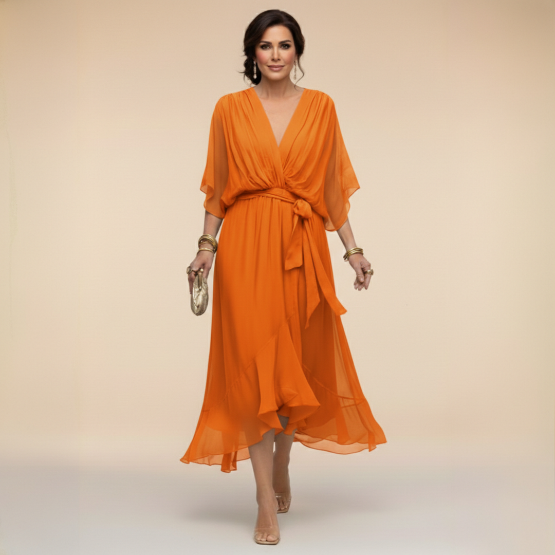 La Robe Monica à Col en V