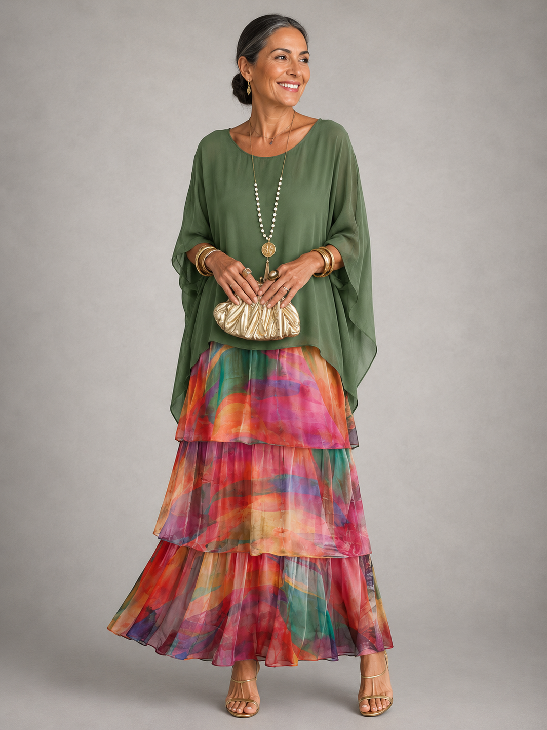 Lara | Robe Maxi Fluide et Élégante