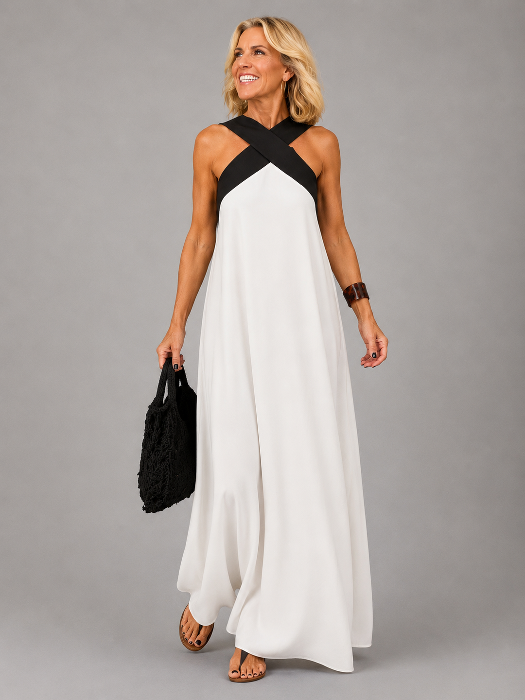 Velora | Robe Maxi Élégance Croisée