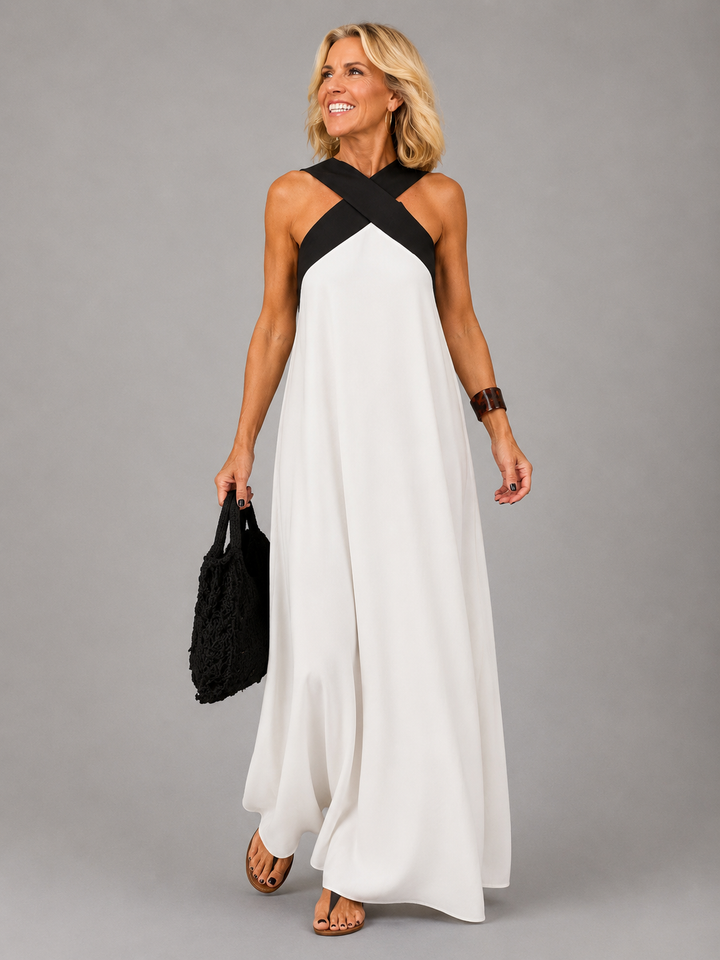 Velora | Robe Maxi Élégance Croisée