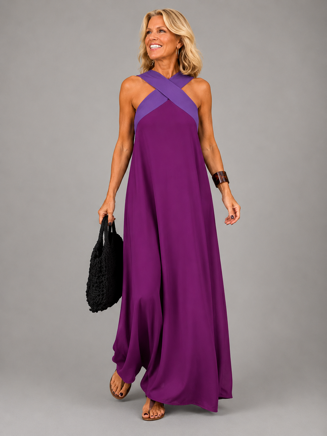 Velora | Robe Maxi Élégance Croisée