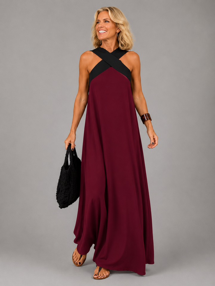 Velora | Robe Maxi Élégance Croisée