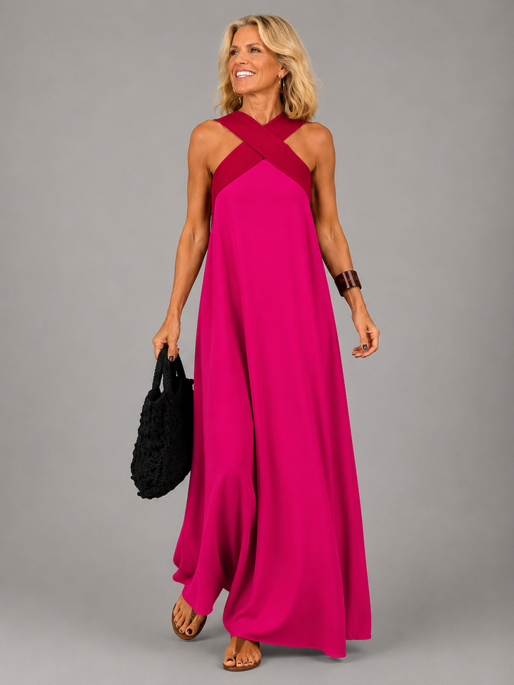 Velora | Robe Maxi Élégance Croisée