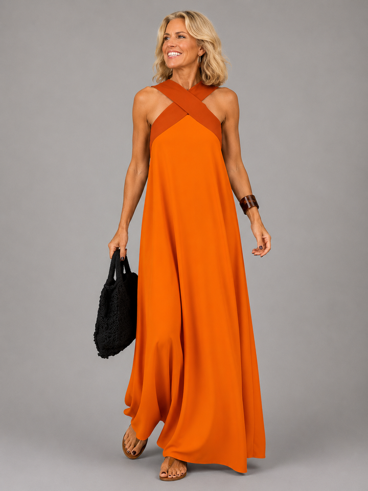 Velora | Robe Maxi Élégance Croisée