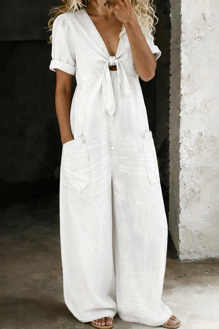 Maya | Combishort Manches Courtes et Col en V