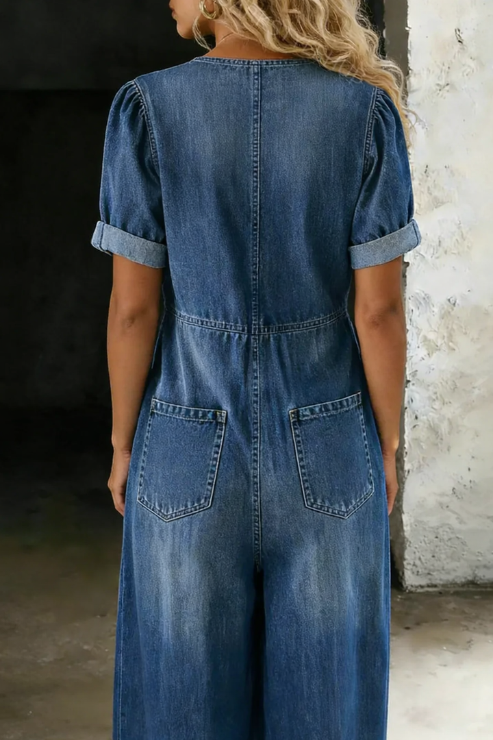 Maya | Combishort Manches Courtes et Col en V