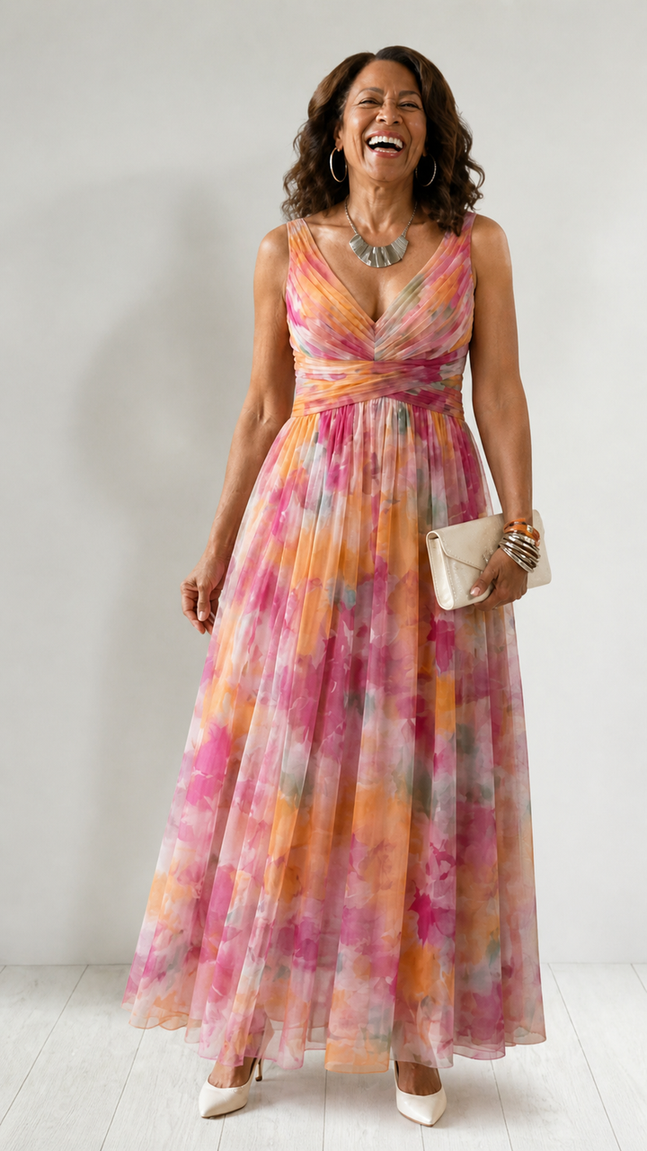 Maison Collete Paris | Robe Maxi Portefeuille Douce