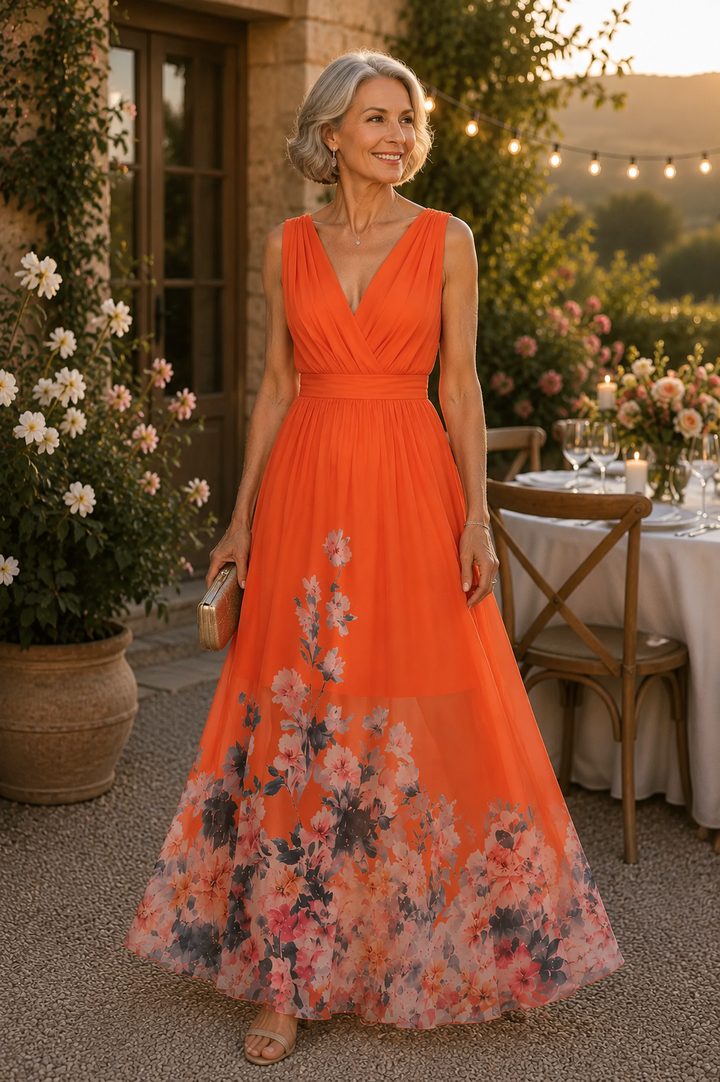 Mica | Maxi Robe Trapèze Sans Manches
