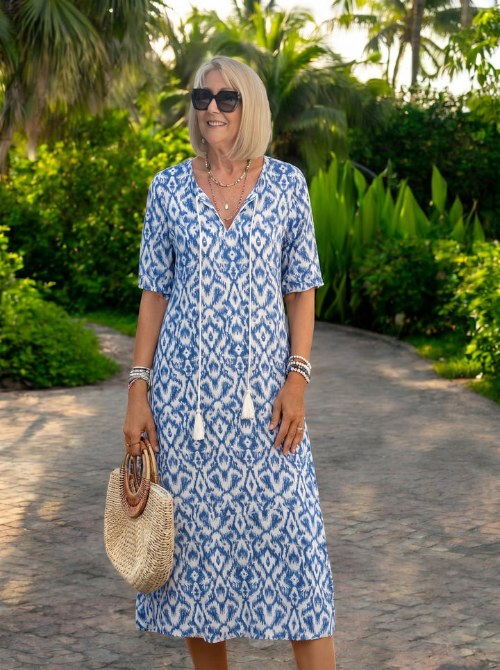 Luna | Robe midi bohème décontractée
