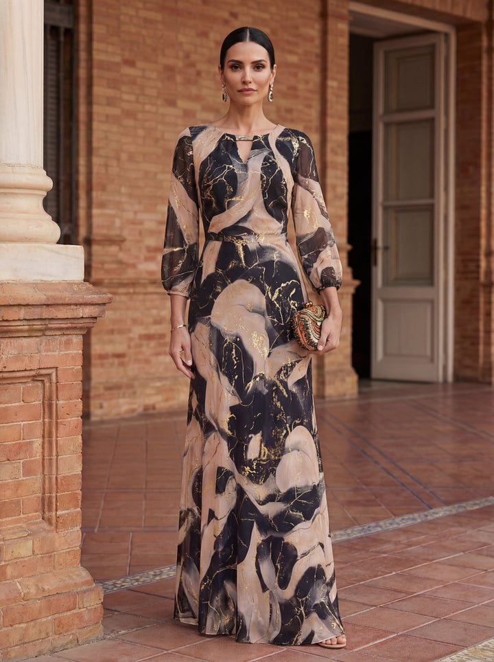 Robe Mousseline Imprimée