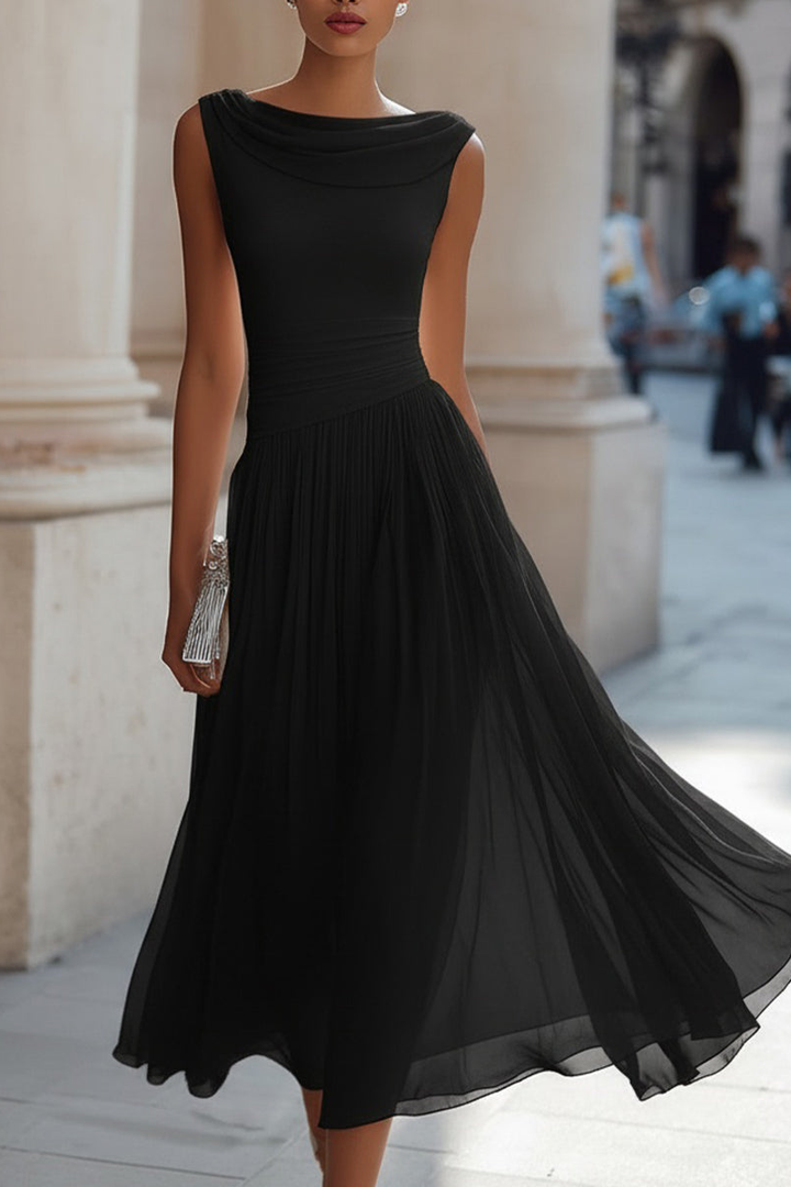 Emma - Robe midi élégante pour cérémonie