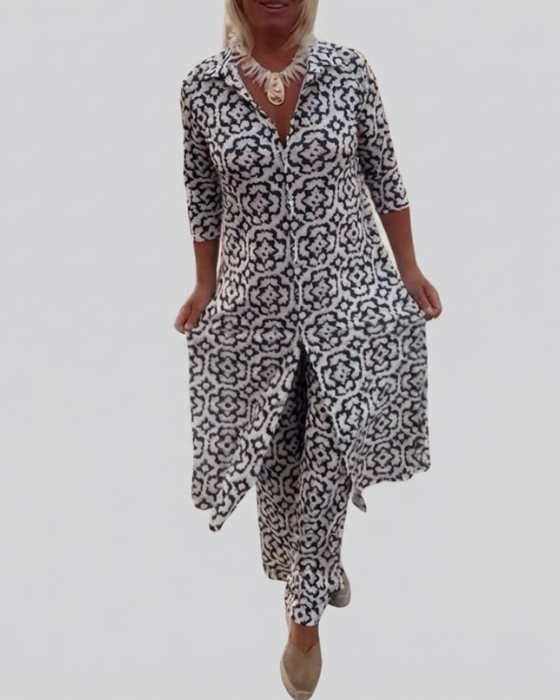 Sara™ | Ensemble deux pièces à fermeture boutonnée