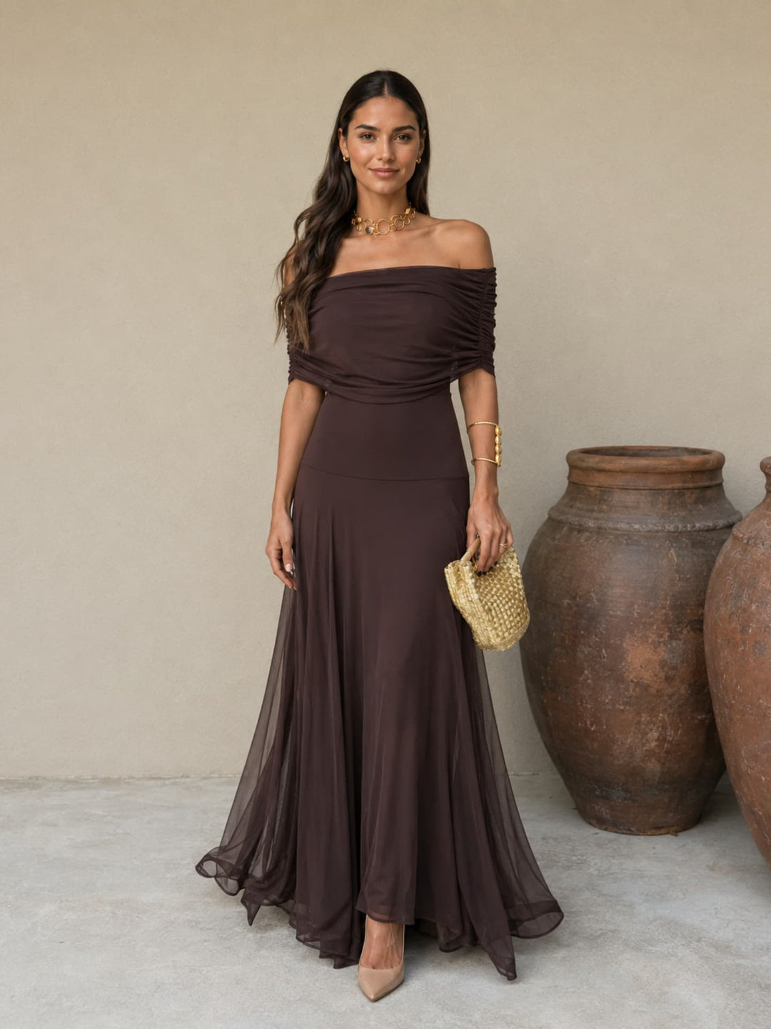 Robe Toledo en marron