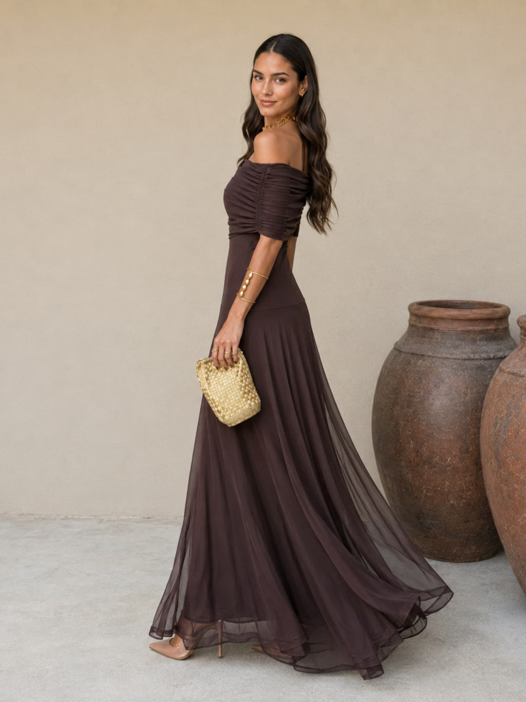 Robe Toledo en marron
