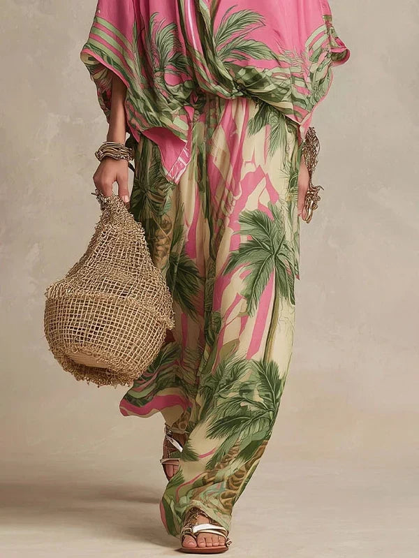 Marisol | Ensemble Deux Pièces Kimono Soie-Coton