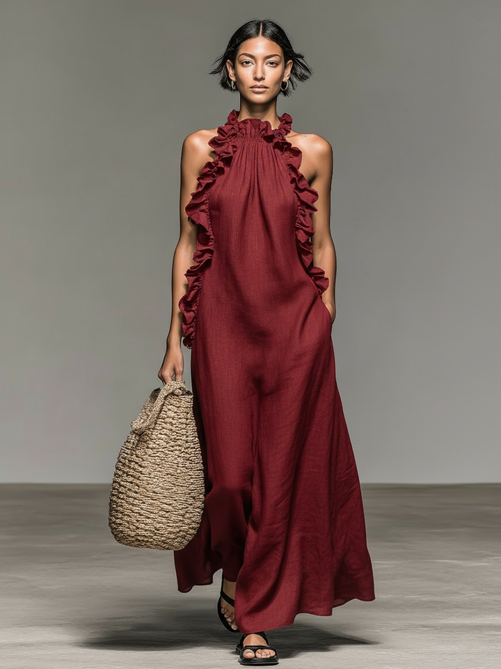 Gladys - Robe longue avec poches