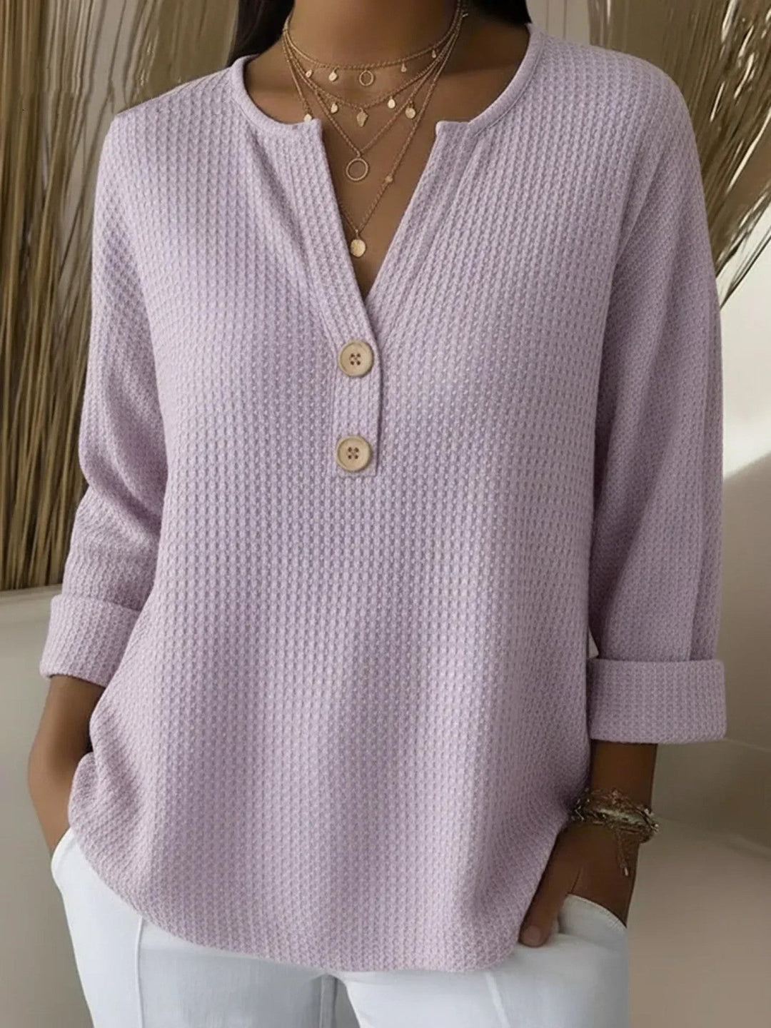 Lucinda™ | Henley bouton haut