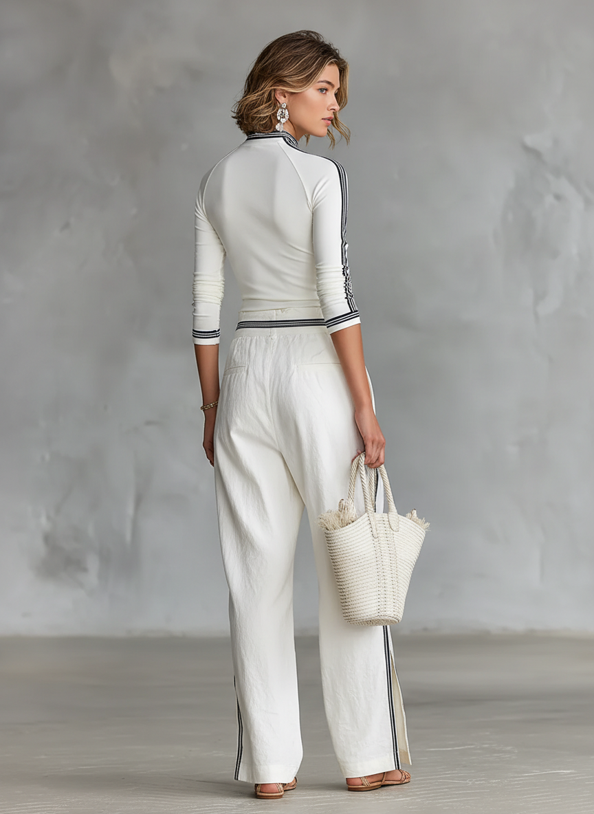 Ginevra - Ensemble Sportif Deux Pièces avec Pantalon Ample
