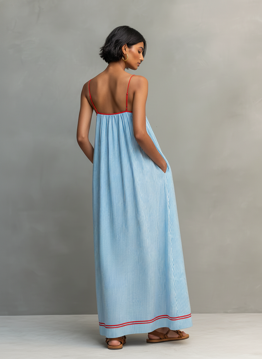 Robe femme brise méditerranéenne