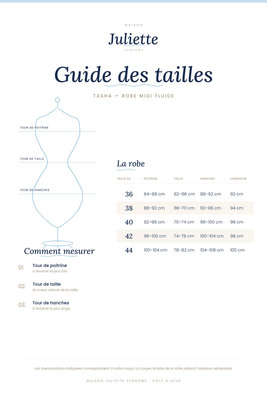 TASHA | ROBE MIDI FLUIDE ÉPANOUISSANTE