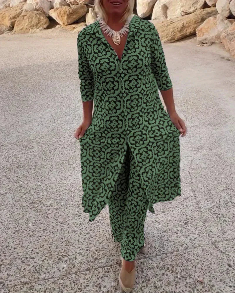 Sara™ | Ensemble deux pièces à fermeture boutonnée