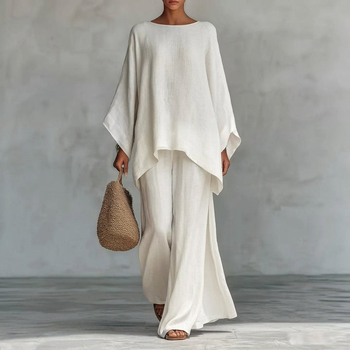 Cristina | Ensemble Deux Pièces à Manches Longues et Pantalon Ample