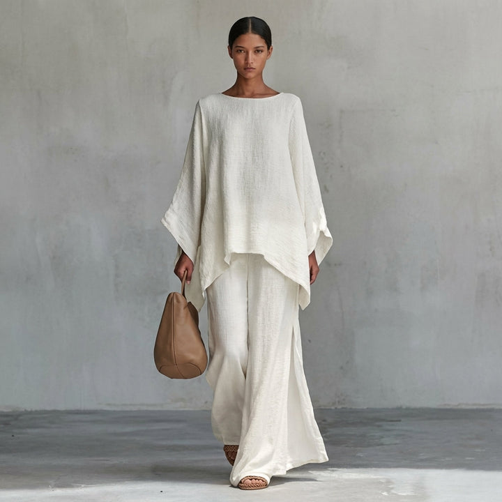 Cristina | Ensemble Deux Pièces à Manches Longues et Pantalon Ample