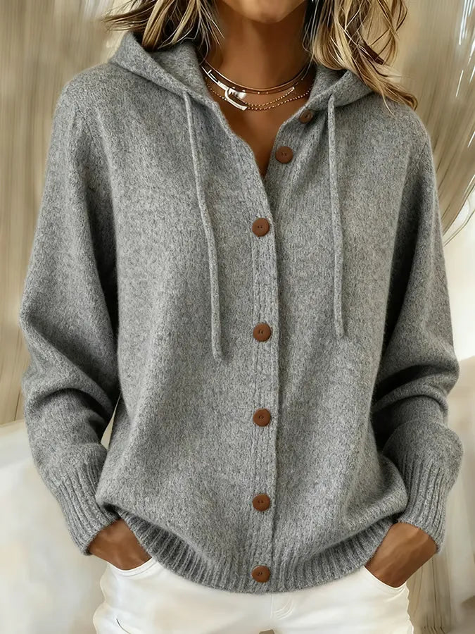 Brenda™ | Cozy bouton cardigan Hoodie