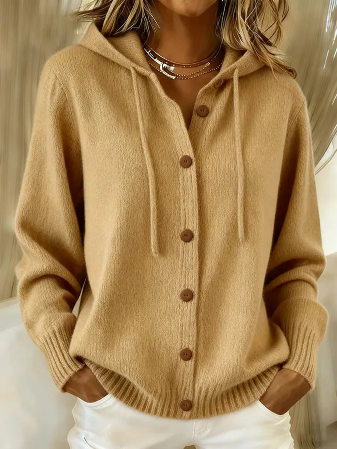Brenda™ | Cozy bouton cardigan Hoodie