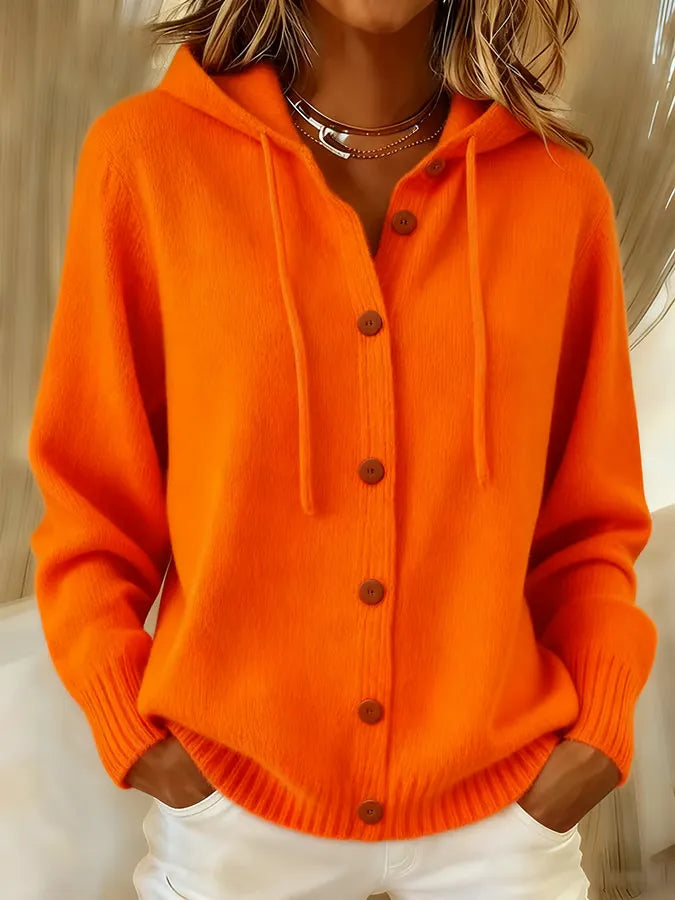 Brenda™ | Cozy bouton cardigan Hoodie