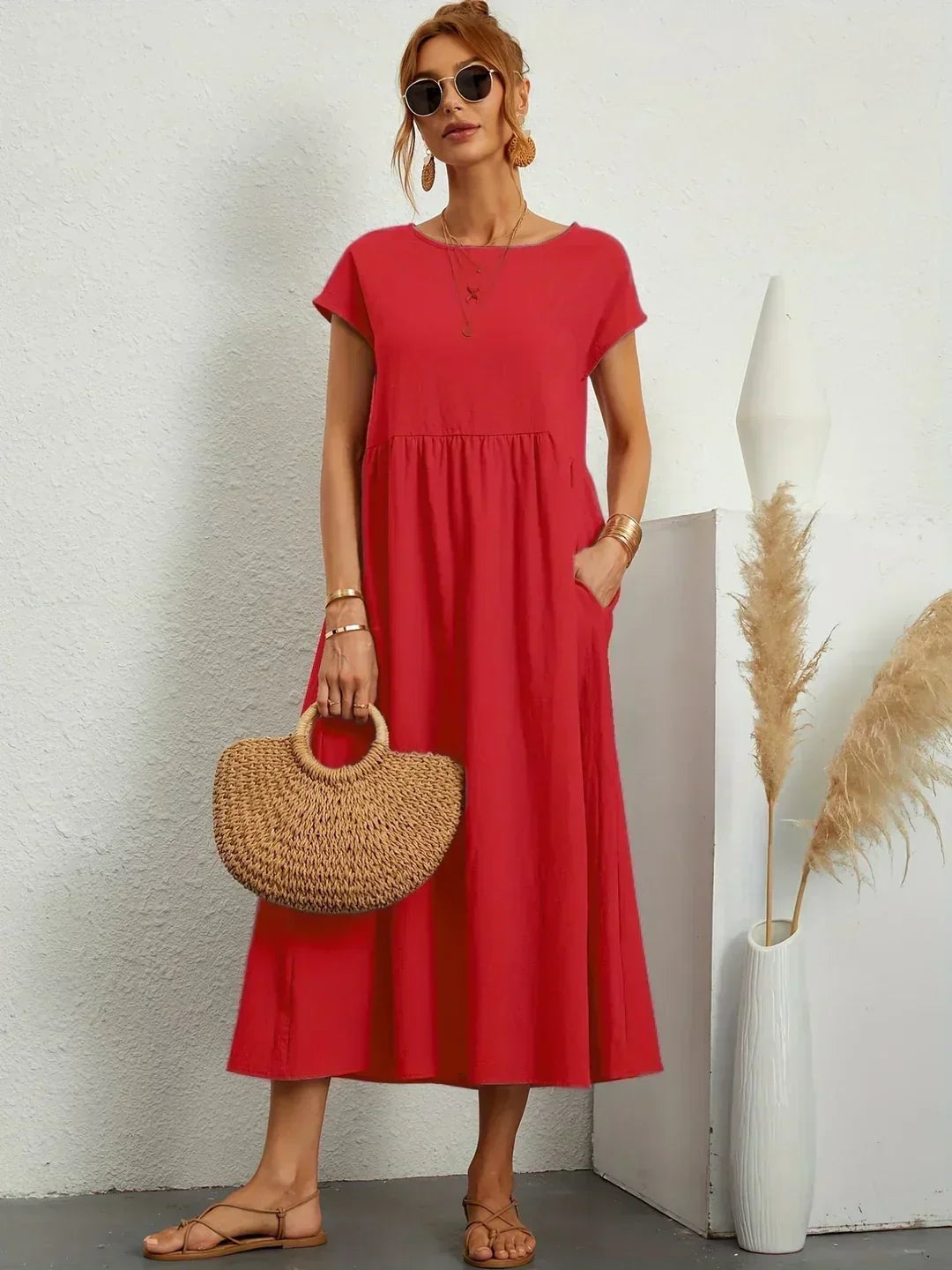 Gabriela™ | Robe midi fluide d'une élégance inétemporelle