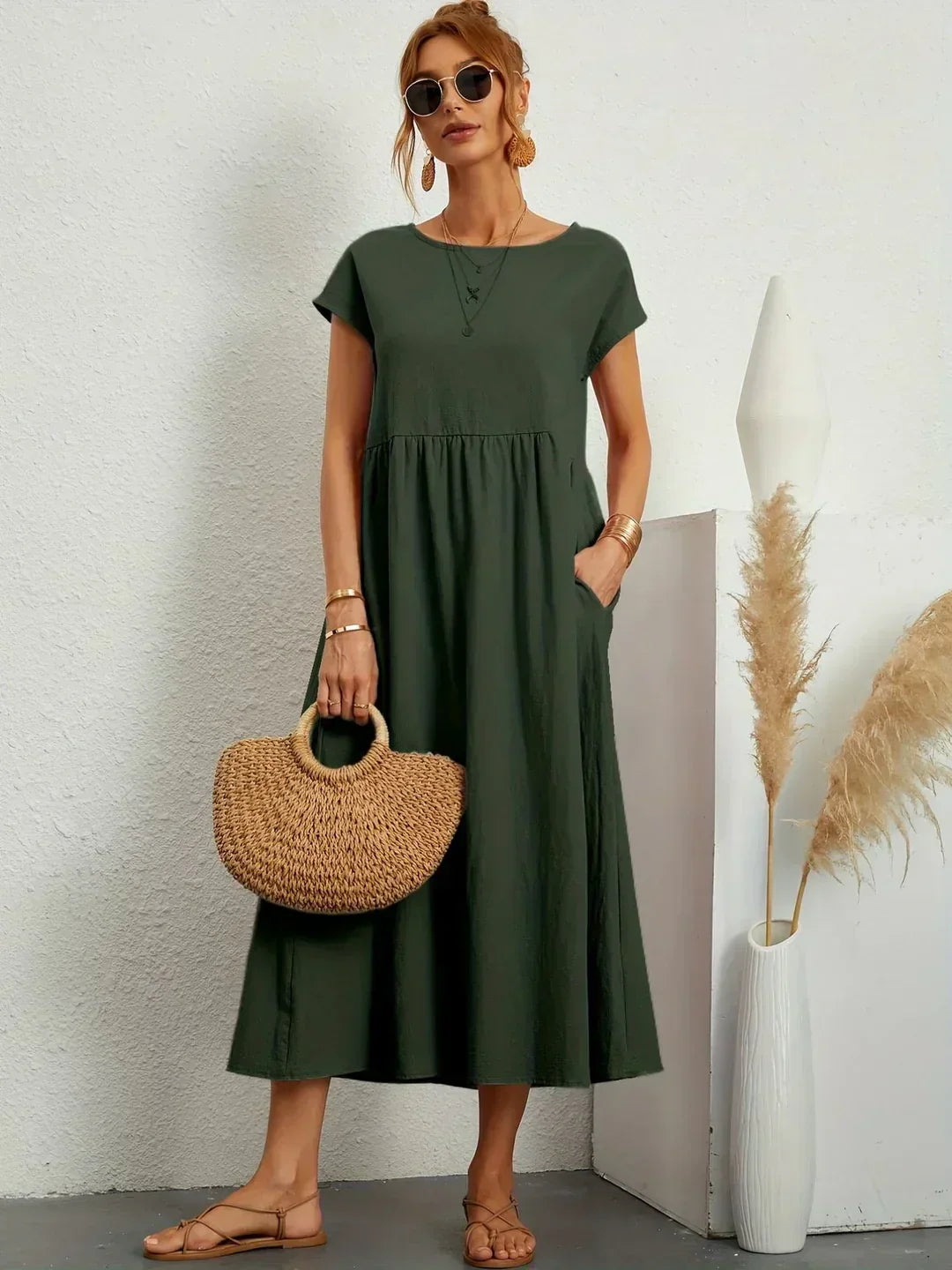 Gabriela™ | Robe midi fluide d'une élégance inétemporelle