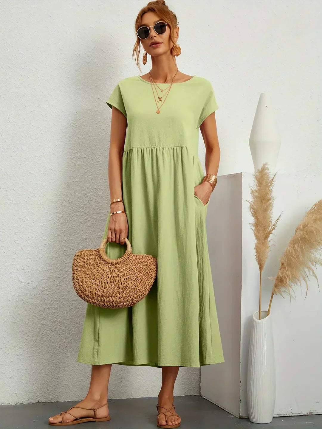 Gabriela™ | Robe midi fluide d'une élégance inétemporelle