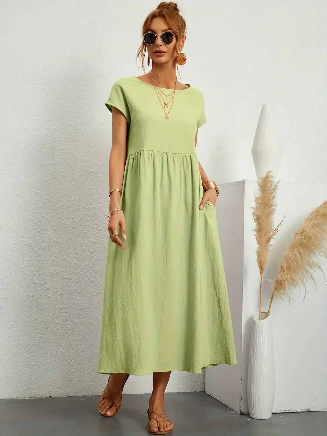Gabriela™ | Robe midi fluide d'une élégance inétemporelle