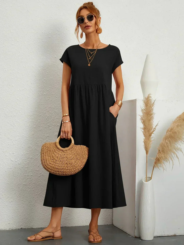 Gabriela™ | Robe midi fluide d'une élégance inétemporelle
