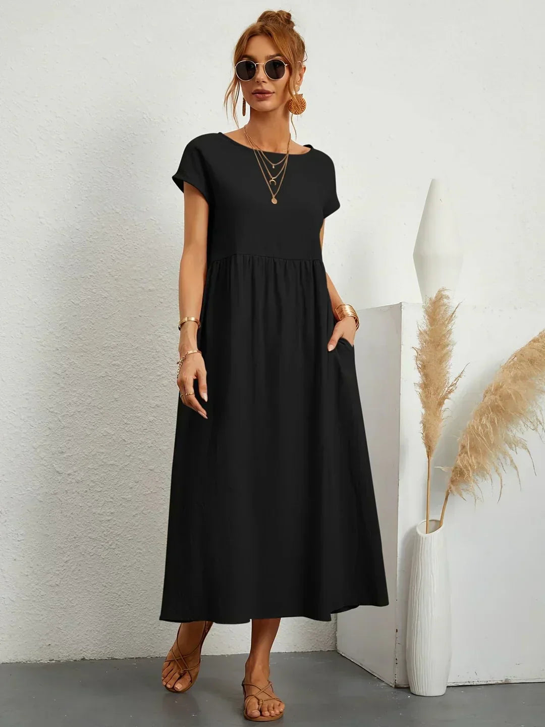 Gabriela™ | Robe midi fluide d'une élégance inétemporelle
