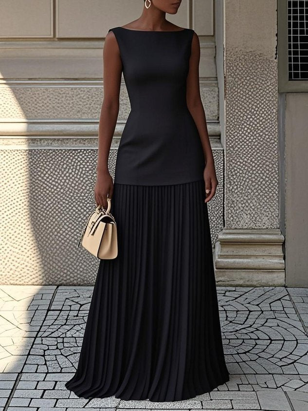 La Robe Maxi Plissée Shania