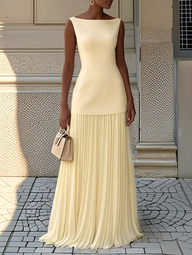 La Robe Maxi Plissée Shania