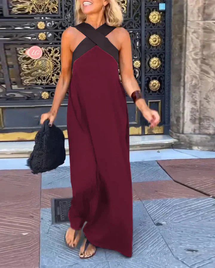 Delfina | Robe à encolure croisée