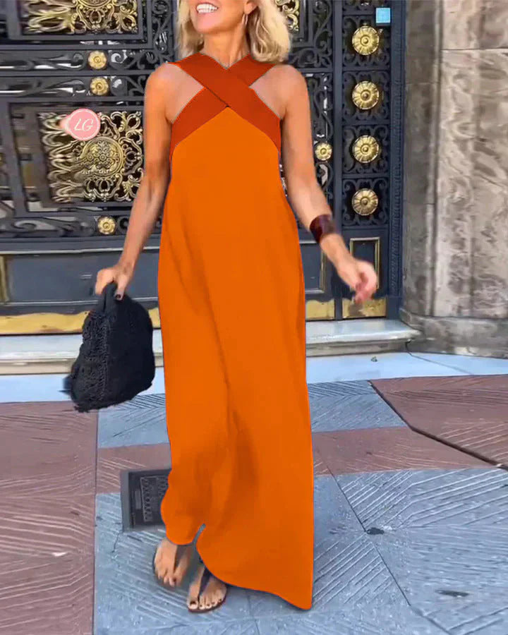 Delfina | Robe à encolure croisée