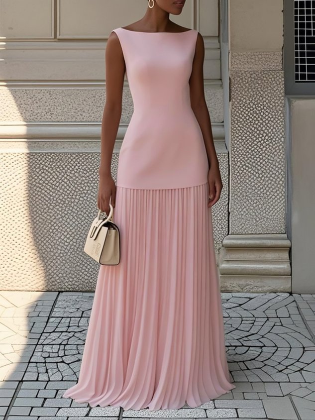 La Robe Maxi Plissée Shania