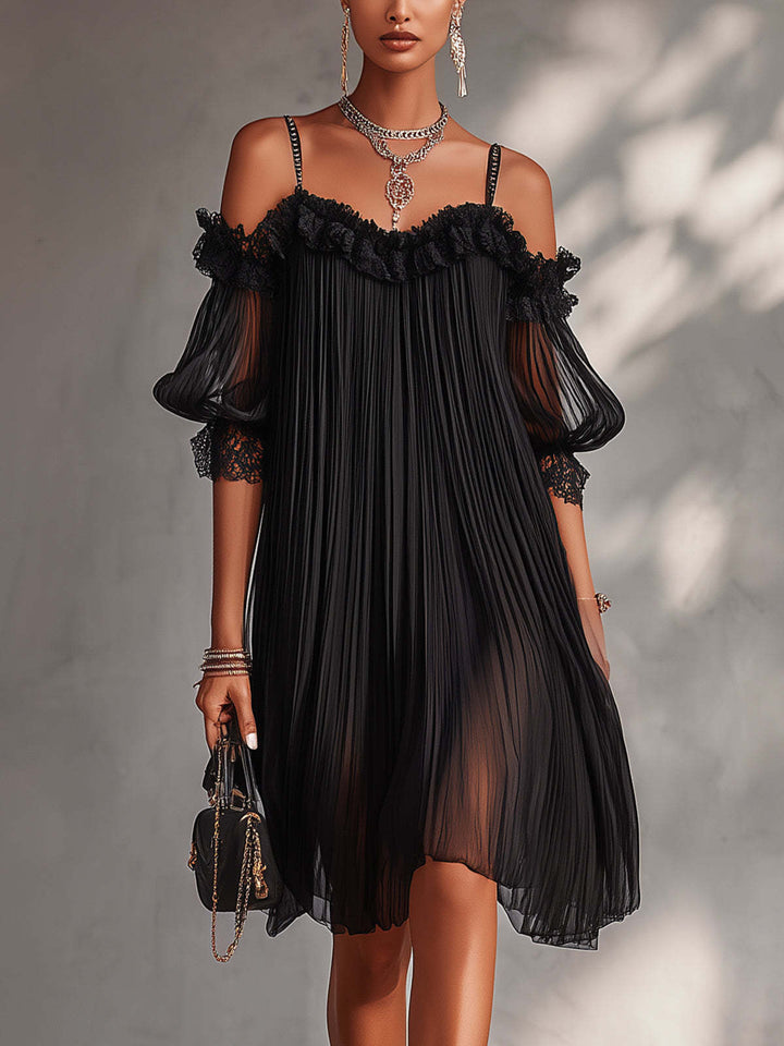 Aurora | Robe Longue en Mousseline Col V