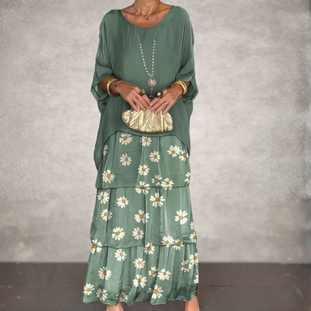 Lara – Robe longue élégante et vaporeuse