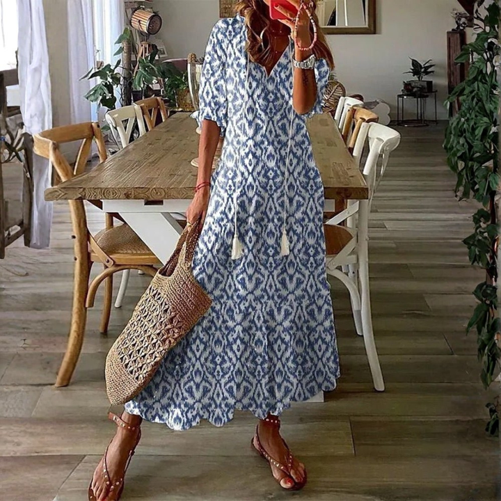 Luna | Robe midi bohème décontractée